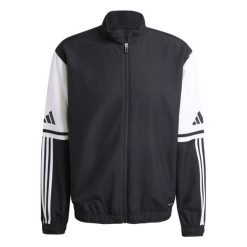 Bluza Adidas Sport Sq25 Pre Jkt Dorosłych. Czarne bluzy męskie Adidas, s, bez wzorów, sportowe, bez ramiączek, bez kaptura. Za 148.00 zł.