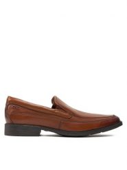 Clarks Półbuty Tilden Free 261300987 Brązowy. Brązowe buty wizytowe męskie Clarks, bez wzorów, ze skóry, bez obcasa, bez zapięcia. Za 279.99 zł.
