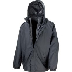 Parka Result Core. Czarne parki męskie RESULT, na zimę, m, bez wzorów, bez kołnierzyka, bez kaptura. Za 281.00 zł.