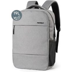 Plecak Aspensport 19 L Jasnoszary. Szare plecaki męskie AMSPORT, bez wzorów, biznesowe. Za 91.19 zł.
