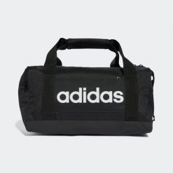 Torba sportowa Linear Duffel 12,5 l. Torby sportowe męskie Adidas, bez wzorów, z materiału. Za 99.99 zł.