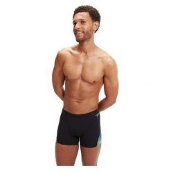 Kąpielówki męskie spodenki kąpielowe Speedo Digital V-Cut. Czarne kąpielówki męskie Speedo, m, bez wzorów. Za 191.98 zł.