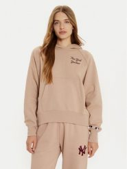 Champion Bluza 117506 Beżowy Regular Fit. Brązowe bluzy damskie Champion, l, bez wzorów, z bawełny, bez ramiączek, bez kaptura. Za 239.99 zł.