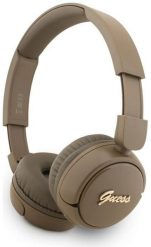 Słuchawki nauszne Guess Bluetooth 5.3 Metal Logo Script brązowy. Brązowe słuchawki nauszne Guess. Za 129.94 zł.