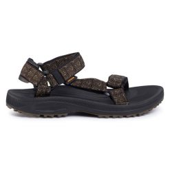 Sandały Teva. Czarne buty zimowe męskie Teva, bez wzorów, sportowe, bez zapięcia. Za 189.99 zł.