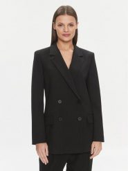 Hugo Marynarka Avani 50482092 Czarny Relaxed Fit. Czarne marynarki i żakiety damskie Hugo, bez wzorów, z syntetyku, bez kołnierzyka, bez ramiączek. Za 849.99 zł.