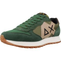 Buty SUN68 JAKI BICOLOR Zielony. Zielone buty zimowe męskie SUN68, bez wzorów, ze skóry, bez obcasa, bez zapięcia. Za 232.99 zł.