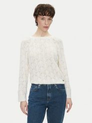 Pepe Jeans Sweter Nova PL702239 Écru Regular Fit. Swetry nierozpinane damskie Pepe Jeans, m, bez wzorów, z jeansu, bez kołnierzyka, bez ramiączek. Za 269.99 zł.