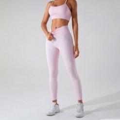 Legginsy Sculpt Scrunch - Jasnoróżowy. Czerwone legginsy damskie JOY STUDIO, bez wzorów, z materiału. Za 199.00 zł.