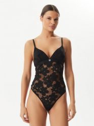 HUGO Body Bloom 50561602 Czarny. Czarne body Hugo, bez wzorów, z syntetyku. Za 349.99 zł.