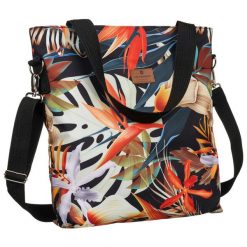 Shopperka pomarańczowa print Peterson PTN TK-01-5137. Brązowe shopperki damskie Peterson, bez wzorów, bez dodatków. Za 141.99 zł.