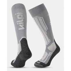 Podkolanówki narciarskie unisex Kilpi RACER-U. Szare skarpetki damskie Kilpi, bez wzorów. Za 139.07 zł.