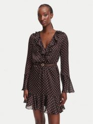 Guess Sukienka codzienna W6YK35 W2959 Brązowy Regular Fit. Brązowe sukienki damskie Guess, na co dzień, l, z aplikacjami, z syntetyku, bez kołnierzyka, bez ramiączek, proste. Za 654.99 zł.