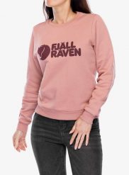 Bluza damska Fjallraven Logo Sweater. Czerwone bluzy damskie Fjällräven, m, bez wzorów, z bawełny, klasyczne, bez ramiączek, bez kaptura. Za 472.99 zł.