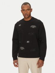Armani Exchange Bluza XM000479 AF10818 UC001 Czarny Regular Fit. Czarne bluzy męskie Armani Exchange, l, bez wzorów, z bawełny, bez ramiączek, bez kaptura. Za 359.99 zł.