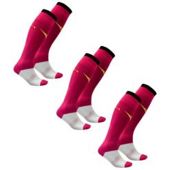 Skarpety piłkarskie C168 różowe fluo 3 pary. Czarne skarpety męskie Legea, bez wzorów. Za 52.00 zł.