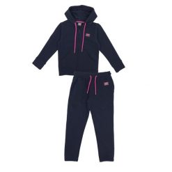 Bluza z bawełna z kaptur na co dzień na siłownię. Niebieskie bluzy damskie LEONE 1947 APPAREL, xs, bez wzorów, z bawełny, sportowe, bez ramiączek, bez kaptura. W wyprzedaży za 162.09 zł.