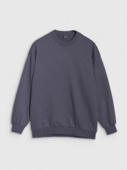 4F Bluza dresowa nierozpinana bez kaptura uniseks - szara S. Szare bluzy damskie 4F, s, bez wzorów, z bawełny, klasyczne, bez ramiączek, bez kaptura. W wyprzedaży za 99.99 zł.