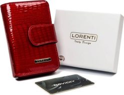 Lorenti Kup Przydasie LORENTI Pionowy, zapinany portfel damski z lakierowanej skóry naturalnej Lorenti. Portfele damskie LORENTI, ze skóry. Za 192.37 zł.