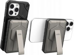 Powerbank Baseus UAG Rugged 10K - powerbank 10000 mAh z podstawką, ładowanie bezprzewodowe 10W, kompatybilny z MagSafe, kabel w zestawie (black/titani. Czarne powerbanki Baseus. Za 340.00 zł.