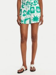 Banana Moon Szorty materiałowe William Shellpa MHW67 Zielony Regular Fit. Zielone szorty damskie Banana Moon, bez wzorów, z materiału. Za 219.99 zł.