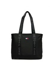Tommy Jeans Torebka Tjw Daily Tote AW0AW17567 Czarny. Czarne shopperki damskie Tommy Jeans, bez wzorów, z jeansu, bez dodatków. Za 349.99 zł.