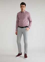 PAKO LORENTE – Spodnie męskie szare P22SF-WX-001-S-0. Szare spodnie materiałowe męskie Pako Lorente, bez wzorów, z elastanu. Za 99.99 zł.