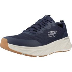 Buty SKECHERS EDGERIDE - REKZE Niebieski. Białe buty sportowe męskie Skechers, bez wzorów, z gumy, bez zapięcia. Za 278.99 zł.