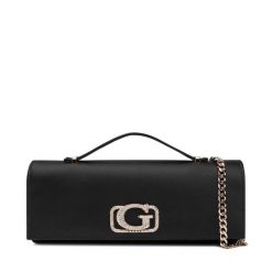 Torebka Guess. Czarne torebki do ręki damskie Guess, z aplikacjami, bez dodatków. Za 489.99 zł.