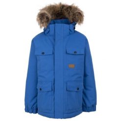 Trespass Upsider - Męska kurtka przeciwdeszczowa Tp50 niebieska. Niebieskie kurtki męskie Trespass, m, bez wzorów, z puchu, bez kaptura. Za 370.99 zł.