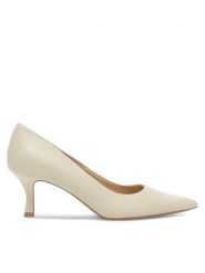 Lasocki Czółenka WFA2532-2Z Écru. Czółenka damskie Lasocki, bez wzorów, ze skóry, bez obcasa, bez zapięcia. Za 229.99 zł.