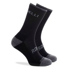 Skarpetki zimowe z owczej wełny Rogelli Merino. Czarne skarpetki damskie Rogelli, bez wzorów, z elastanu. Za 34.00 zł.