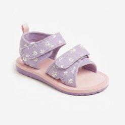 Second Life - Sandały basenowe dla malucha Nabaiji - Stan Doskonały. Fioletowe sandały męskie Decathlon, bez wzorów, z materiału, bez zapięcia. Za 36.00 zł.