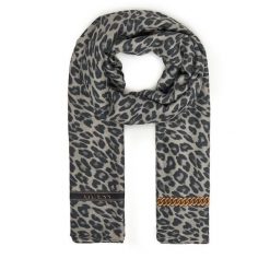 Szal Guess. Szare szaliki damskie Guess, z aplikacjami. Za 199.99 zł.