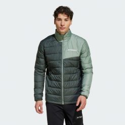 Kurtka Terrex Multi Light Down. Czarne kurtki męskie Adidas, uniwersalny, bez wzorów, z materiału, sportowe, bez kaptura. W wyprzedaży za 389.40 zł.