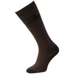 Skarpety myśliwskie Tagart Winter High brązowe wzmocnienia z Kevlaru. Brązowe skarpetki damskie tagart, bez wzorów. Za 69.00 zł.