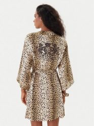 Juicy Couture Szlafrok JCLRB225506 Beżowy. Brązowe szlafroki damskie Juicy Couture, l, bez wzorów, z syntetyku, bez ramiączek, bez kaptura. Za 399.99 zł.