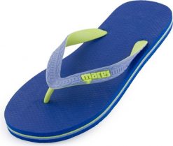 Męskie klapki Mares Life Navy-Ry Blue. Niebieskie klapki męskie 1080, bez wzorów, z materiału, bez zapięcia. Za 120.99 zł.