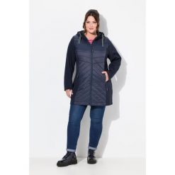 Damskie Kurtka softshellowa HYPRAR hydrofobowa kaptur. Niebieskie kurtki sportowe damskie Ulla Popken, plus size, bez wzorów, z materiału, bez ramiączek, bez kaptura, trekkingowe. Za 584.99 zł.