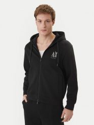 Armani Exchange Bluza XM000371 AF10818 UC001 Czarny Regular Fit. Czarne bluzy męskie Armani Exchange, m, bez wzorów, z bawełny, bez ramiączek, bez kaptura. Za 639.99 zł.