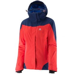 Kurtka narciarska damska Salomon Icerocket 20K. Niebieskie kurtki sportowe damskie Salomon, na zimę, s, bez wzorów, z elastanu, bez ramiączek, bez kaptura, narciarskie. Za 553.00 zł.