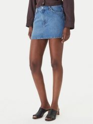 HUGO Spódnica jeansowa Galanie_B 50559551 Niebieski Regular Fit. Niebieskie spódnice damskie Hugo, s, bez wzorów, z bawełny. Za 429.99 zł.