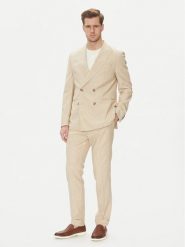 BOSS Garnitur C-Huge-2Pcs-Db-252 50540783 Écru Slim Fit. Garnitury męskie Boss, m, bez wzorów, z bawełny. Za 1,899.00 zł.