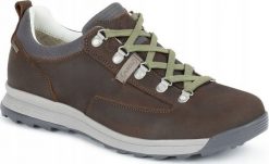 Buty trekkingowe męskie Aku M'S LEDRO FG GTX, dark brown/ sage green, 48. Brązowe trekkingi męskie Aku, bez zapięcia. Za 538.47 zł.