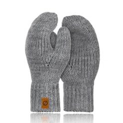 Damskie rękawiczki zimowe Brødrene r02 j. szare 9935. Szare rękawiczki damskie bez wzorów. Za 49.97 zł.