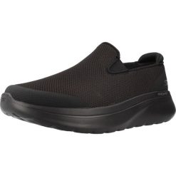 Buty SKECHERS GO WALK ARCH FIT N JOY Czarny. Czarne buty zimowe męskie Skechers, bez wzorów, z tkaniny, bez obcasa, bez zapięcia. Za 343.99 zł.
