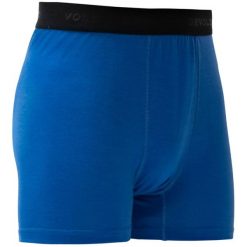 Bokserki termoaktywne Devold Breeze Merino 150 Boxer. Niebieskie bokserki męskie Devold, bez wzorów, z materiału. Za 192.49 zł.