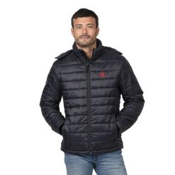 Ogrzewana kurtka EVO. Czarne kurtki męskie G-HEAT, na zimę, l, bez wzorów, bez ramiączek, z kapturem, narciarskie. Za 652.08 zł.