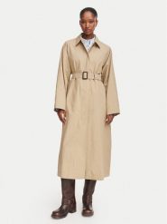 Weekend Max Mara Płaszcz przejściowy Angus 2625026041 Beżowy Regular Fit. Brązowe płaszcze damskie Weekend Max Mara, bez wzorów, z syntetyku, bez kołnierzyka, bez kaptura. Za 2,629.00 zł.