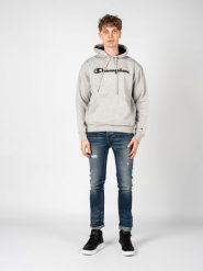 Champion Bluza "Hoodie" | HBGF89H586N9A | Mężczyzna | Szary. Szare bluzy męskie Champion, m, bez wzorów, z bawełny, bez kaptura. W wyprzedaży za 159.00 zł.